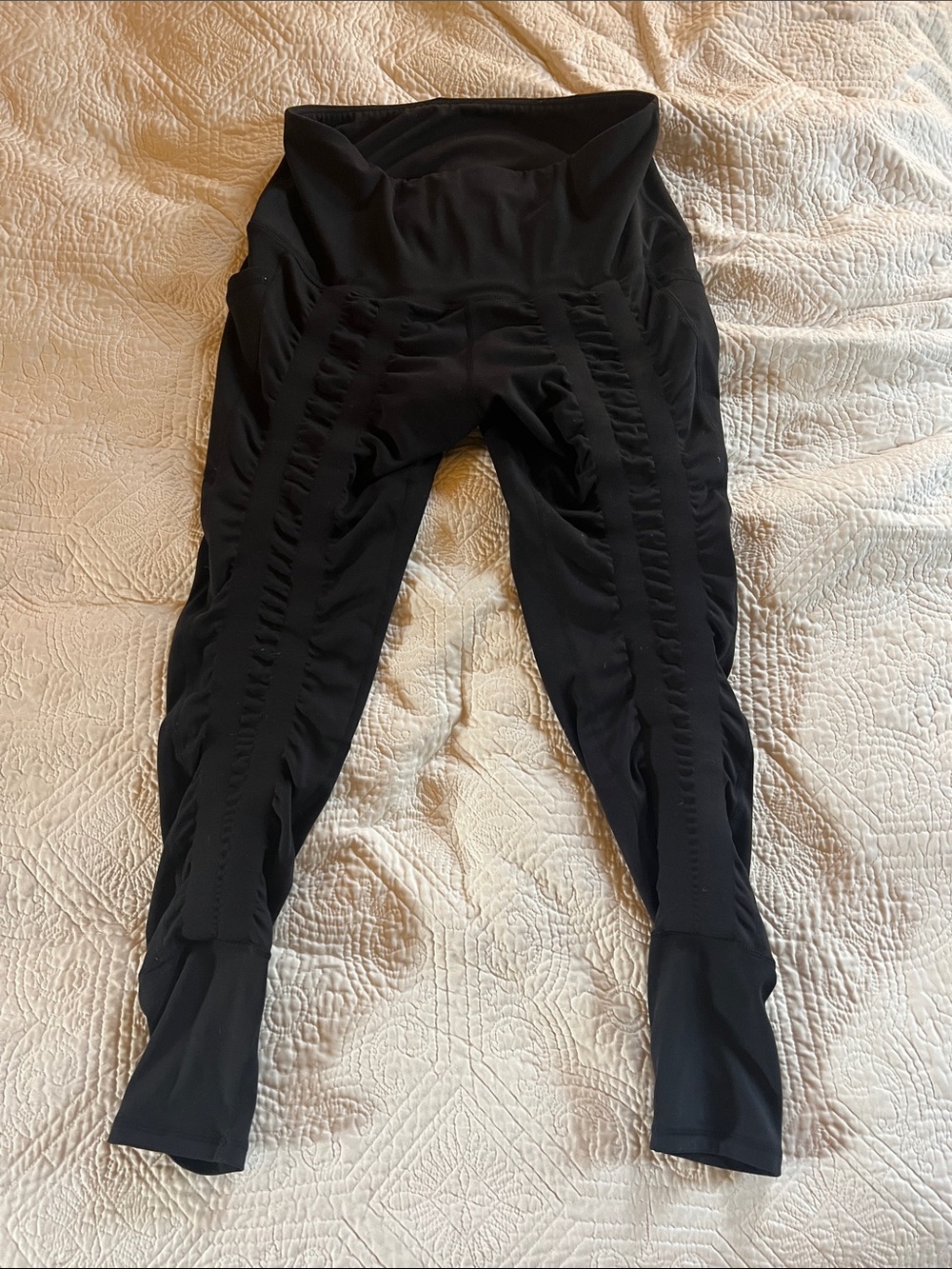 sweetflex Black Ruching Leggings